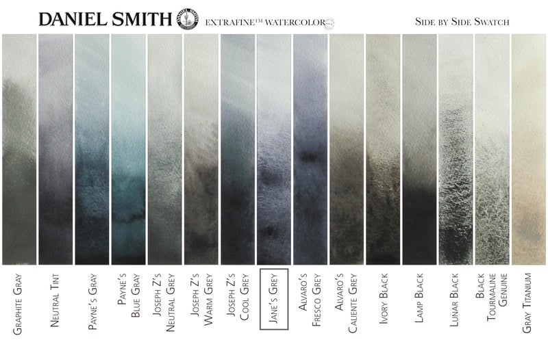 Daniel Smith Extra Fineâ„¢ Watercolor Paint, 15ml, Tube, Jane's Grey, 0.5 fl oz, (Pack of 1) - Image 3